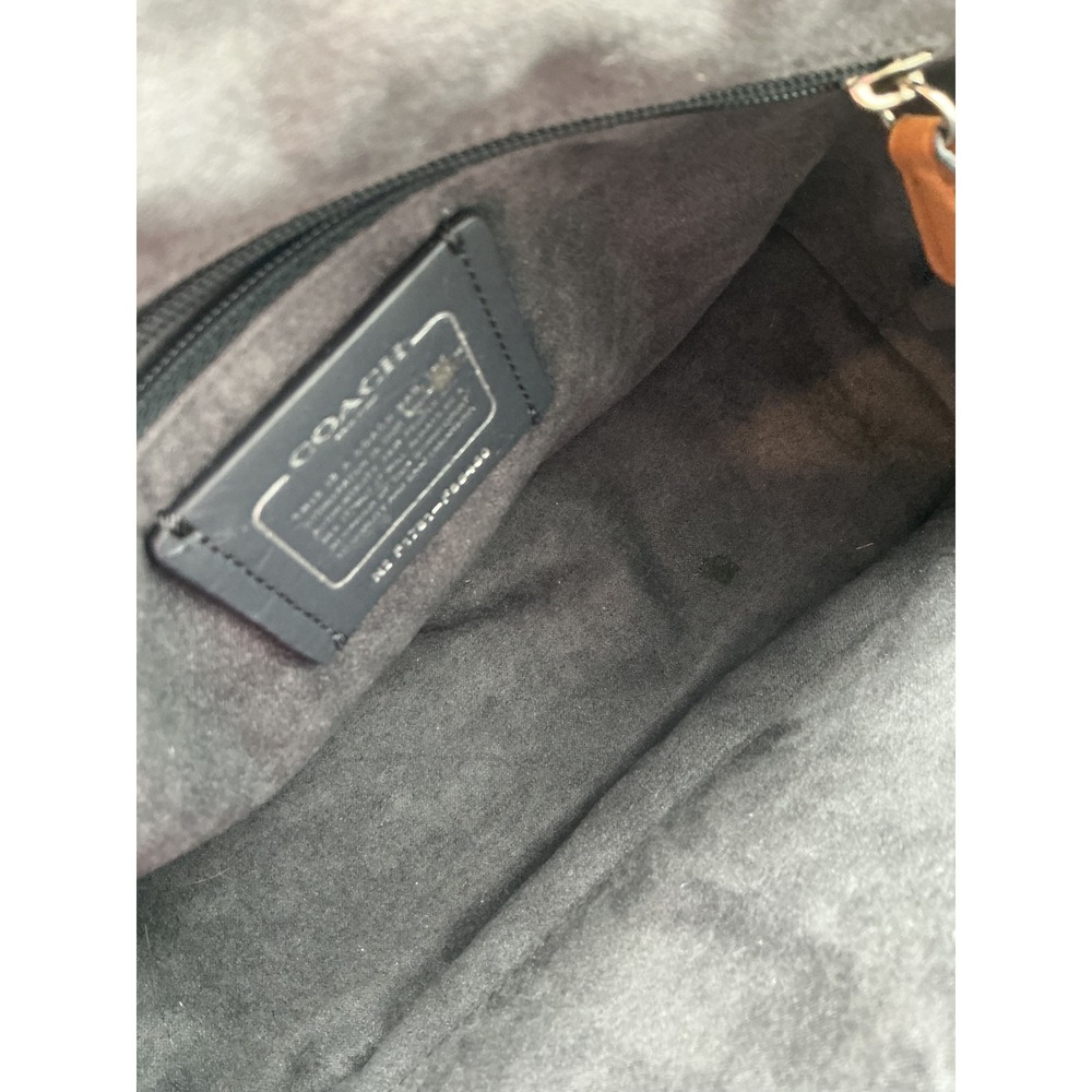 Coach Mini Sierra Satchel F58540 Patent‎ Leather Blue | Crossbody | Authentic - Picture 4 of 12